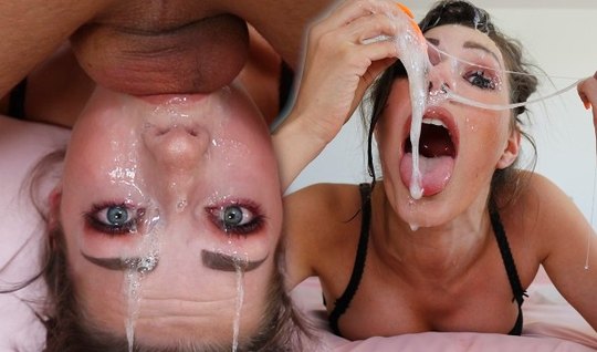 Опытная минетчица на свидании с другом получает много спермы в рот